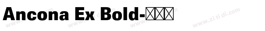 Ancona Ex Bold字体转换